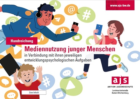 Titelseite der Handreichung, bei Mausklick öffnet sich eine PDF-Datei.